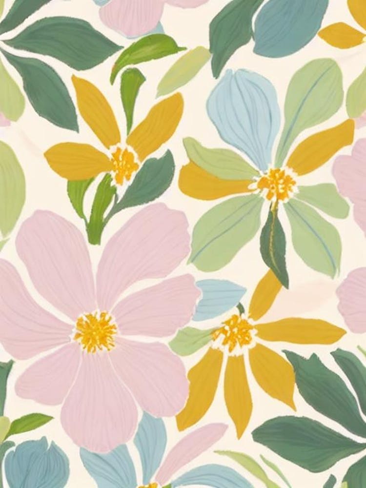 Iris Pastel Floral 2 Flower