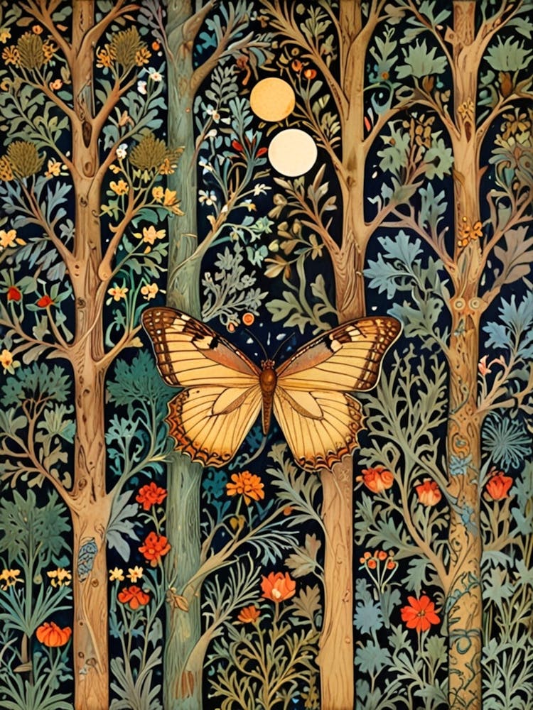 William Morris Butterfly In The Woods 3