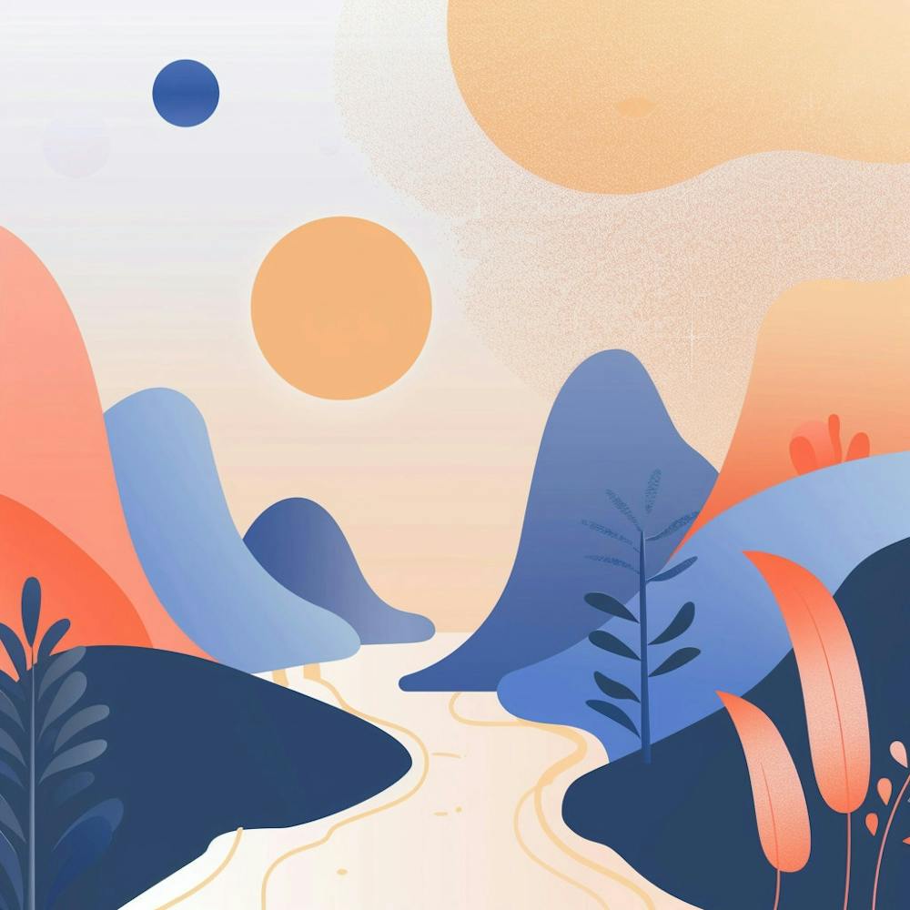 Abstract Landscape Painting