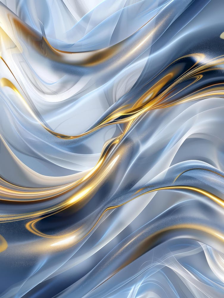 Abstract Blue And Gold 7