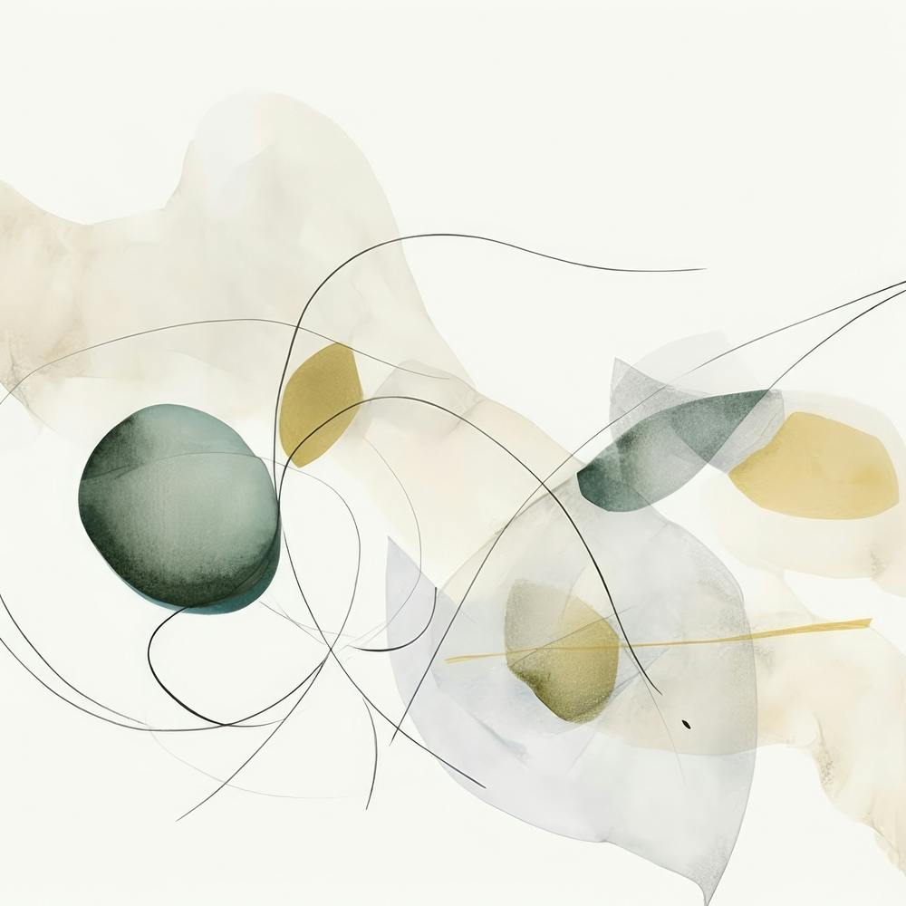 Watercolor Abstract Organic Shapes 2