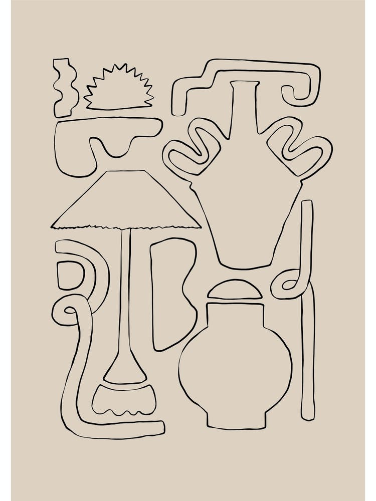Drawing Of A Vase Line Drawing