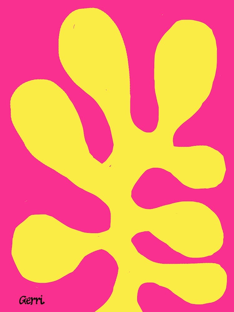 Gelbe Funky Blume