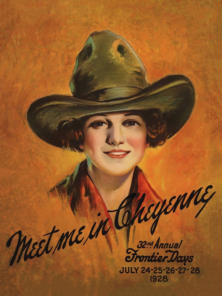 Cowgirl, Western Aesthetic, Rodeo, Vintage Poster Art