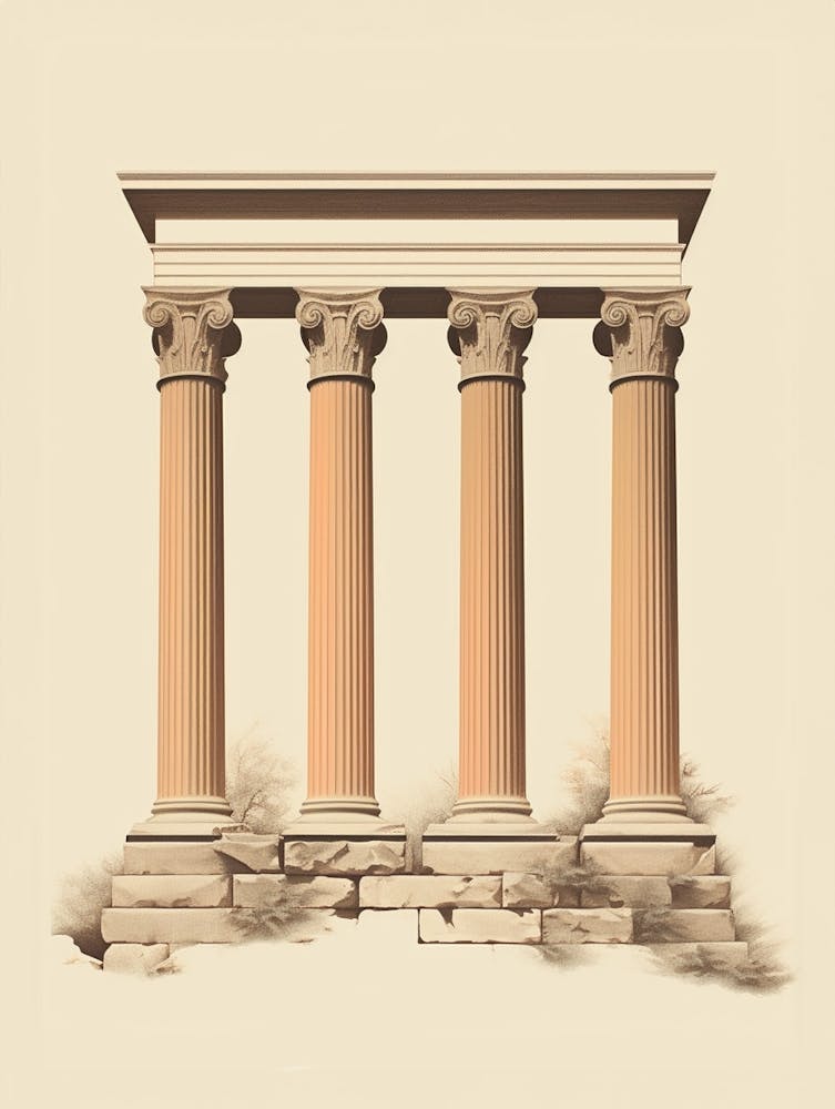 Ancient City Of Ephesus Illustration 4