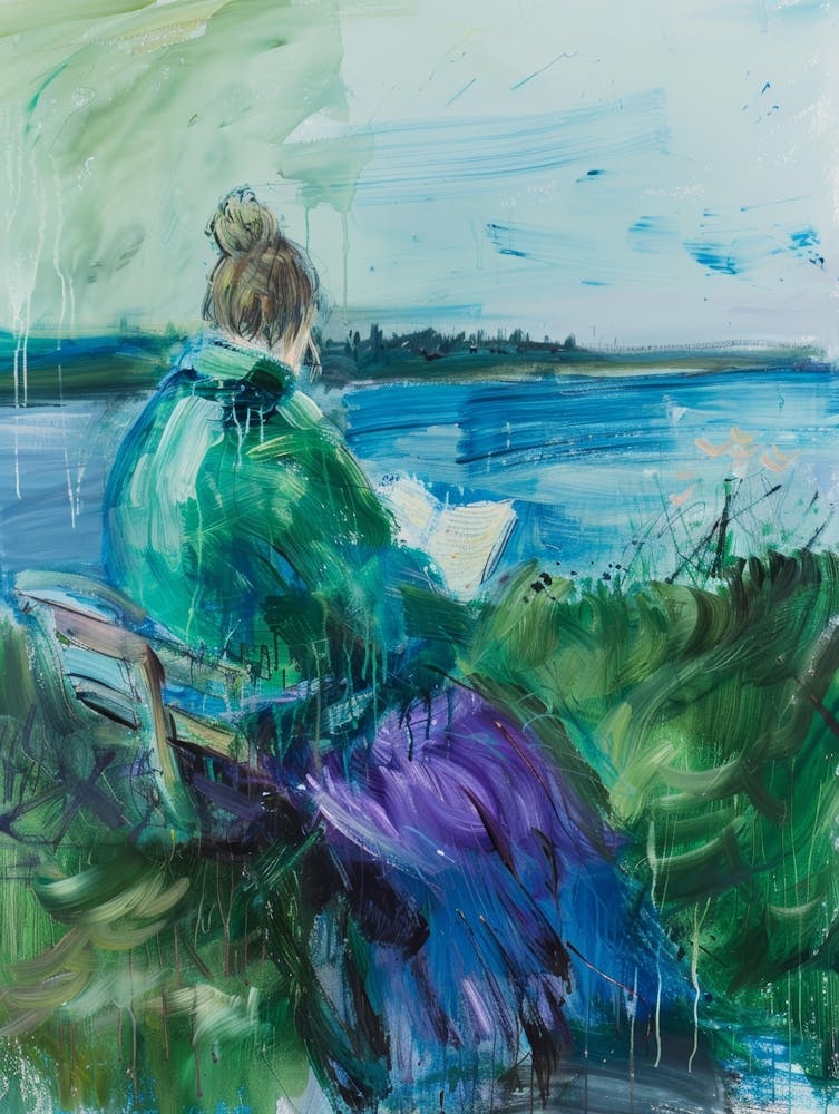 Woman Reading A Book 2