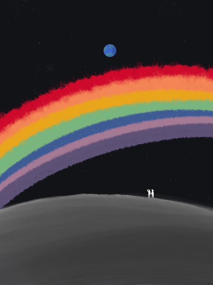 Rainbow Over The Moon