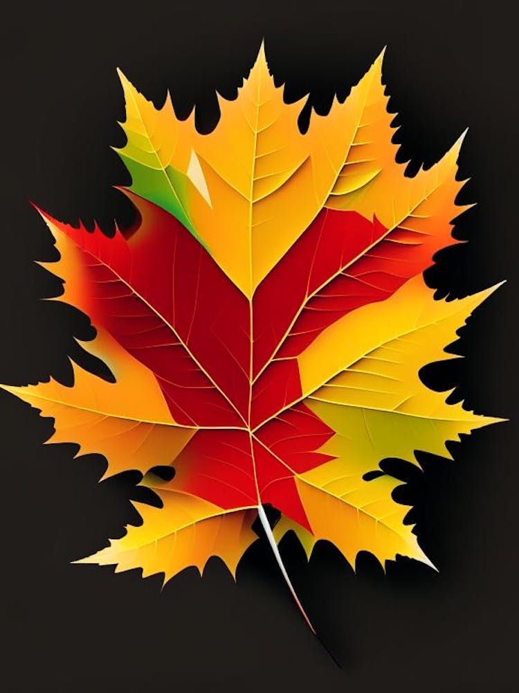 Maple Leaf Vibrant Inspired 2