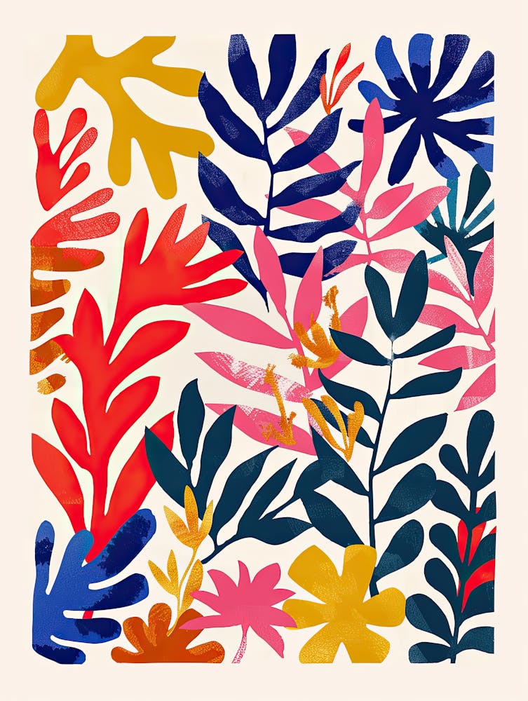 Leaf Harmony Matisse Style 1