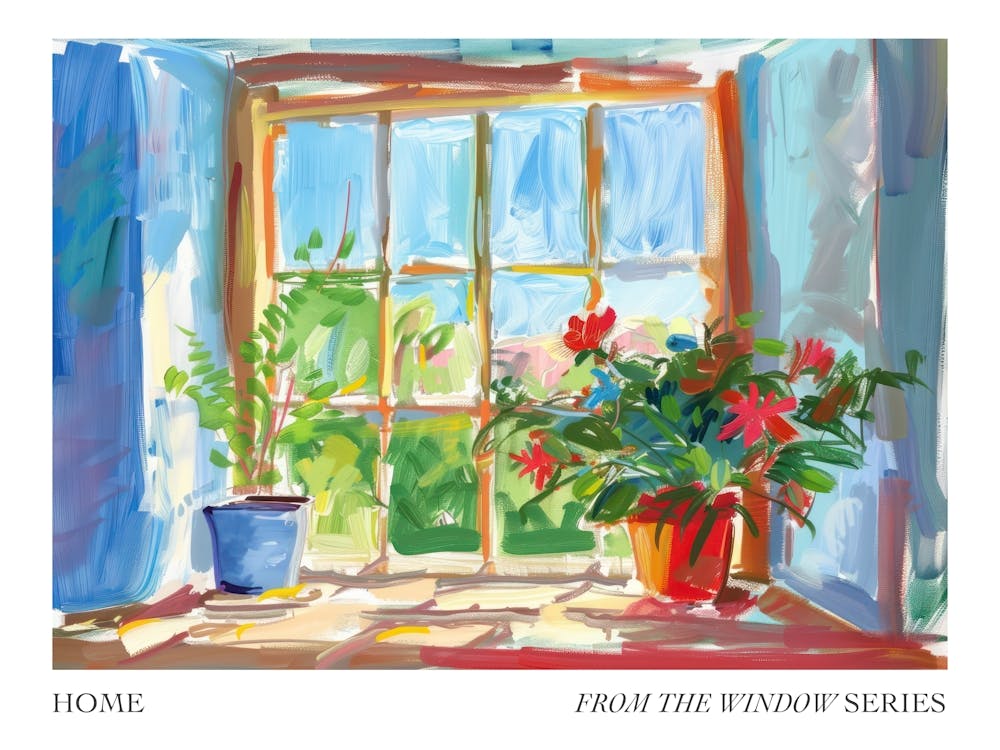 Home From The Window Series Poster Painting 1