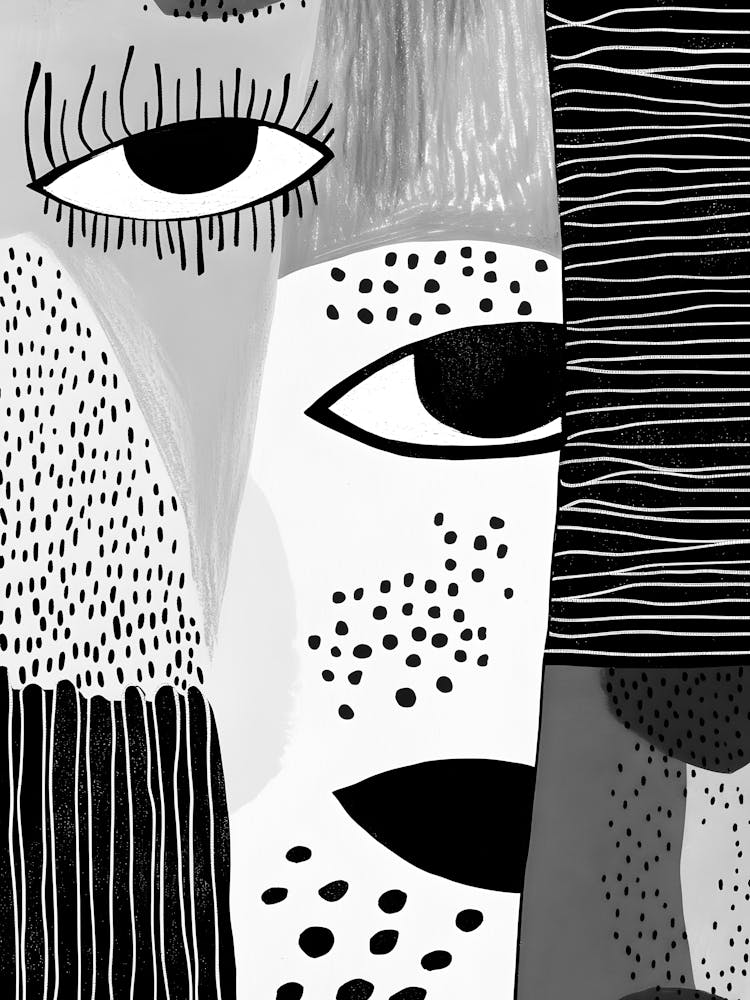 Black And White Painting 110
