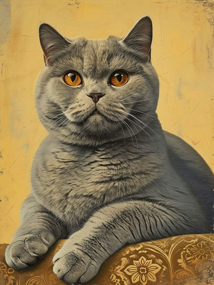 British Shorthair Relief Illustration 3