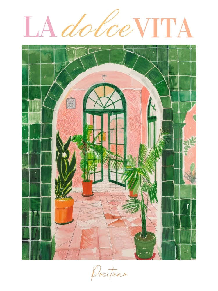 La Dolce Vita Positano Print