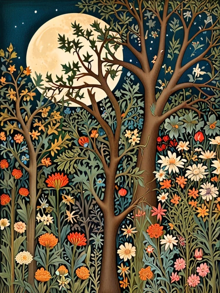 William Morris Moonlight In The Forest 247