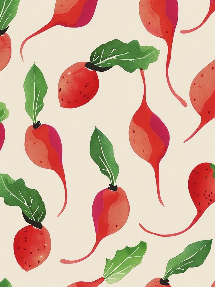 Radish Pattern Illustration 1