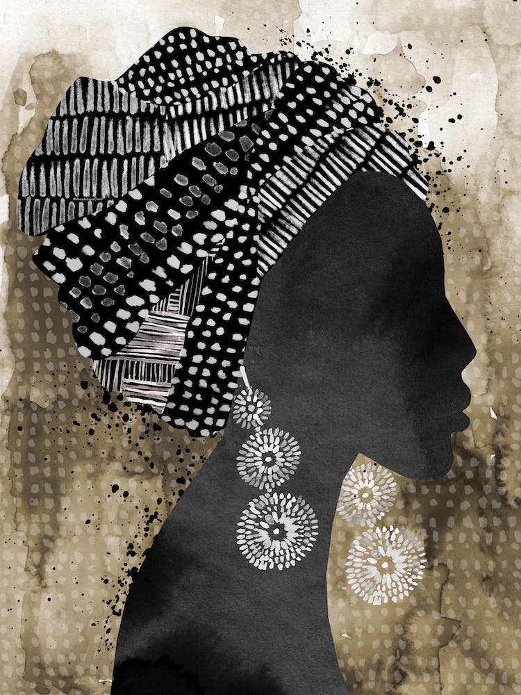 African Woman Headscarf