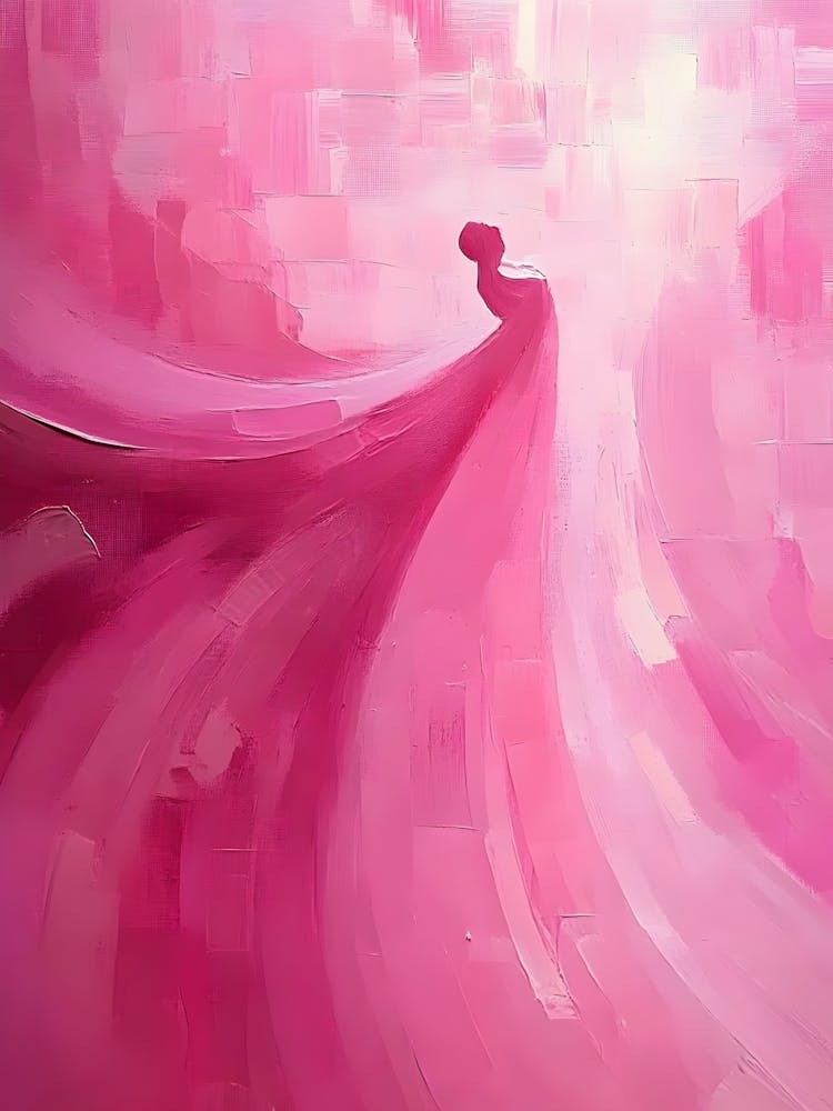 Pink Abstract Painting