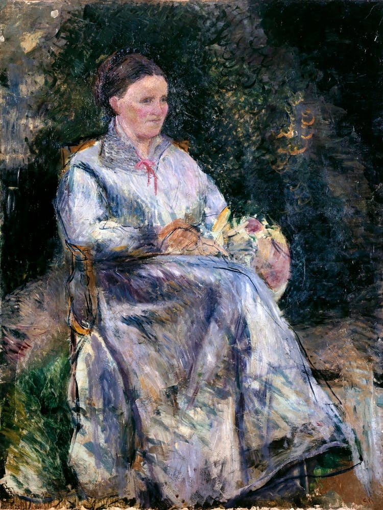 Julie Pissarro in the Garden (ca. 1874), Camille Pissarro