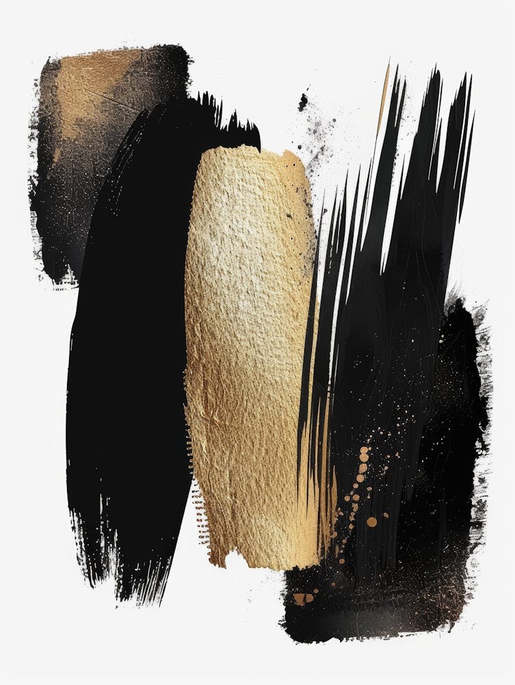 Black And Gold Canvas Print 23