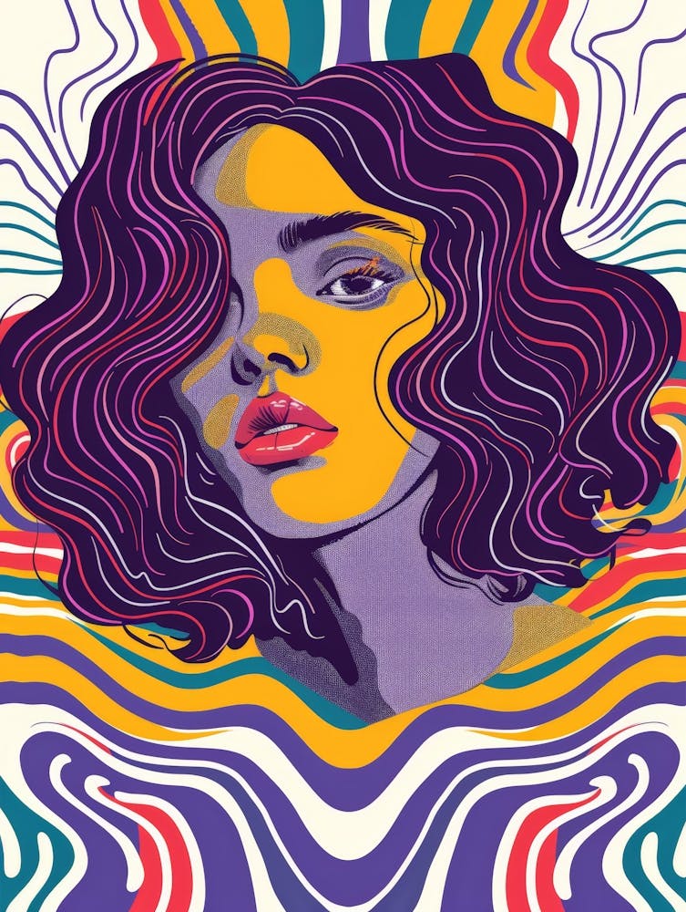 Girl With Curly Hair 1