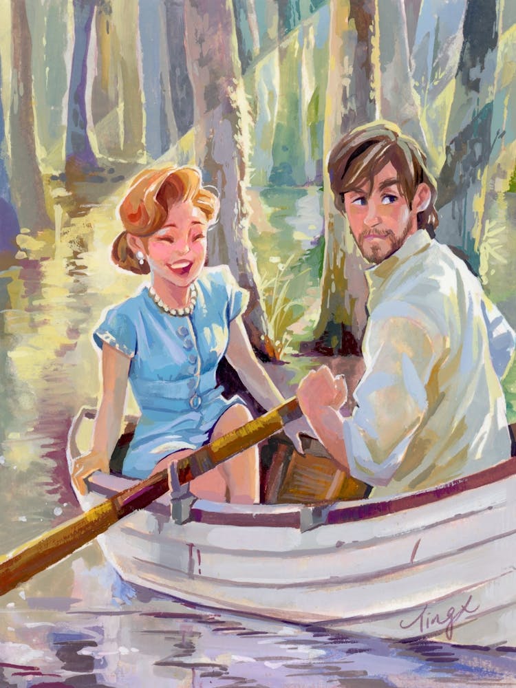 Gouache Illustration The Notebook