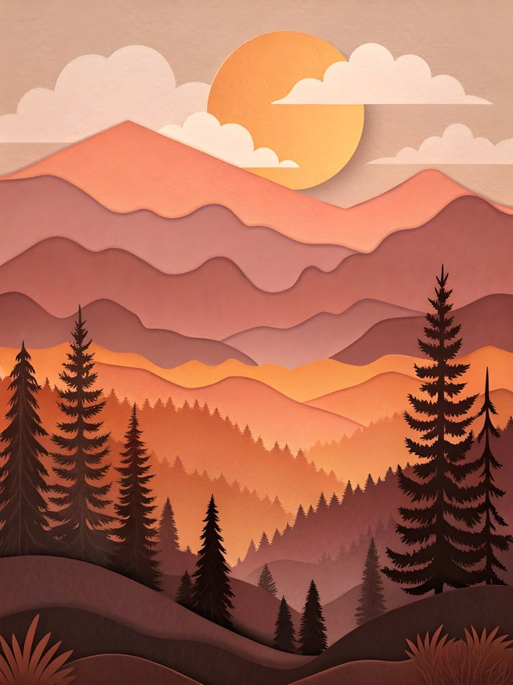 Sunset In The Mountains 28