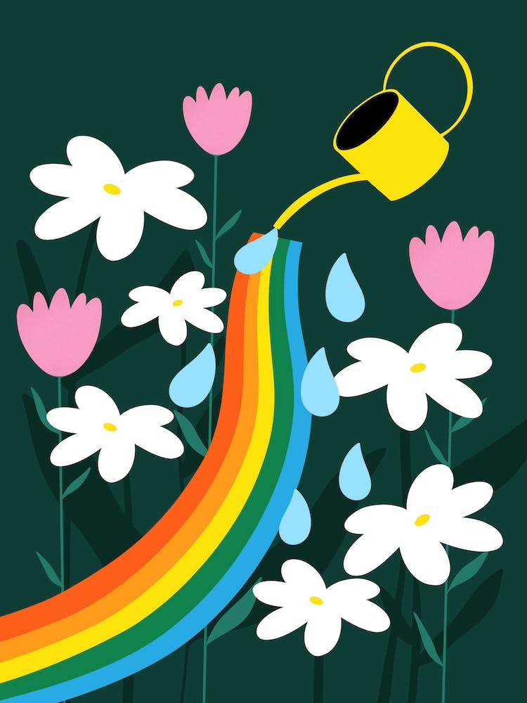 Rainbow Flower Patch