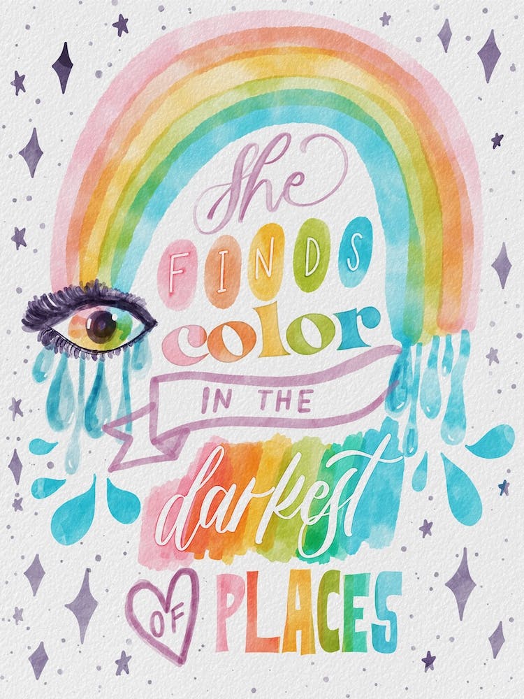 She Finds Color