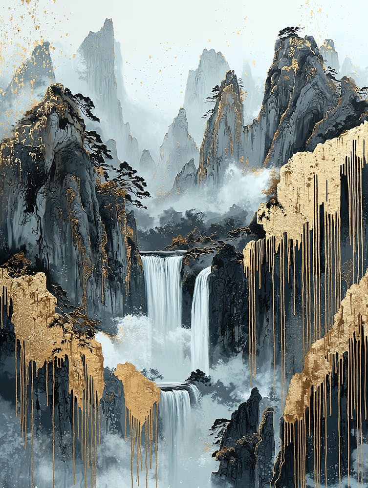 Carstensz Golden Peaks - Abstract Opulence