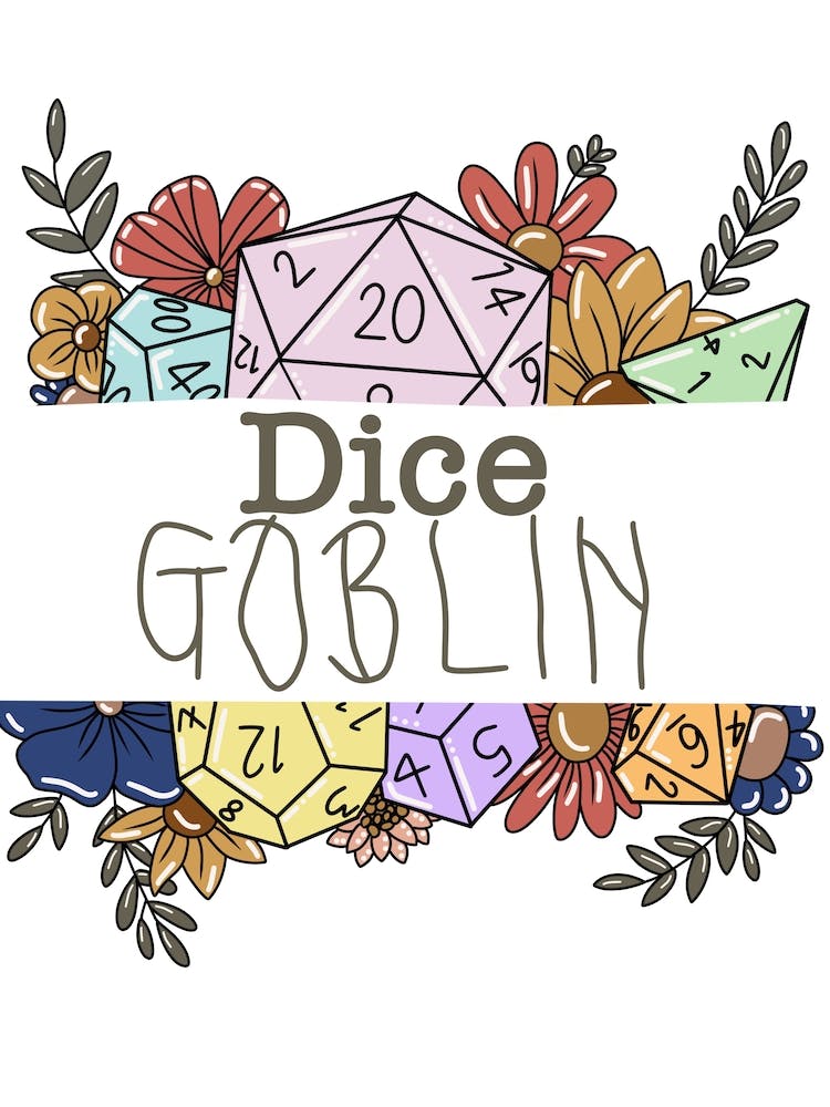 floral dice goblin dungeons and dragons