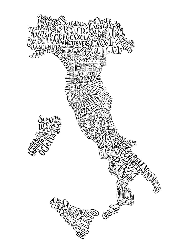Italy Food Map