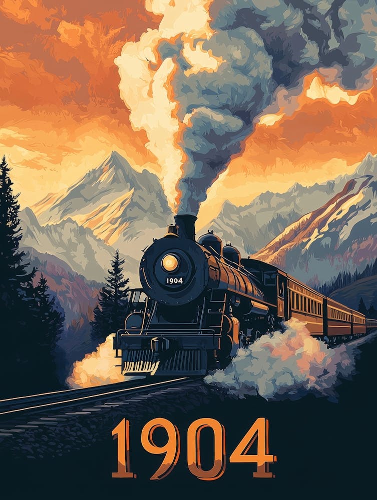 Aihrgdesign A Retro Poster Of A Steam Locomotive Traveling Th 5bdbb241 4d17 4d3b A6e2 D8697604309c 0