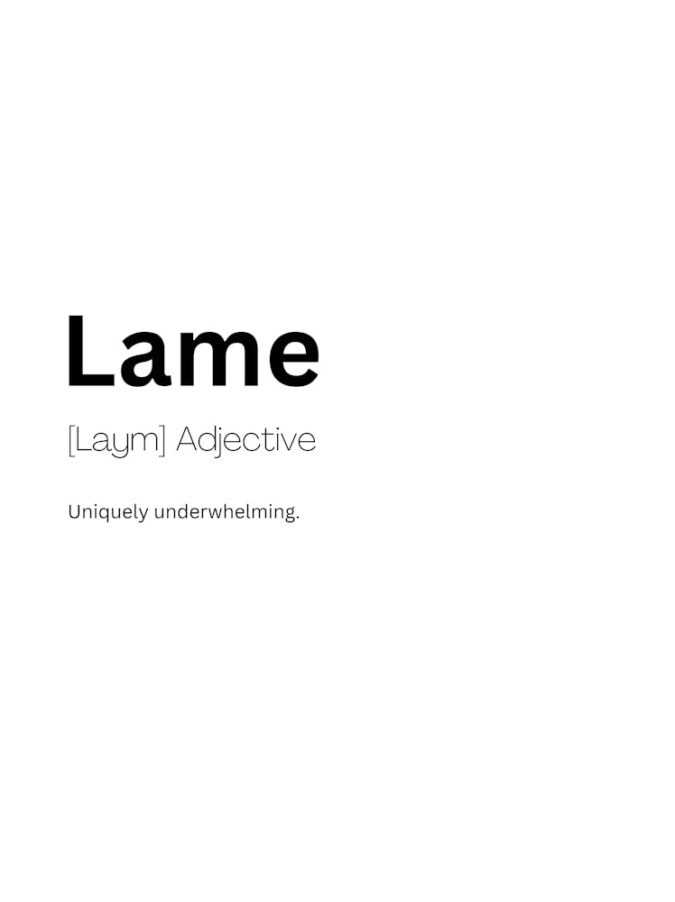 Lame Definition Bedeutung