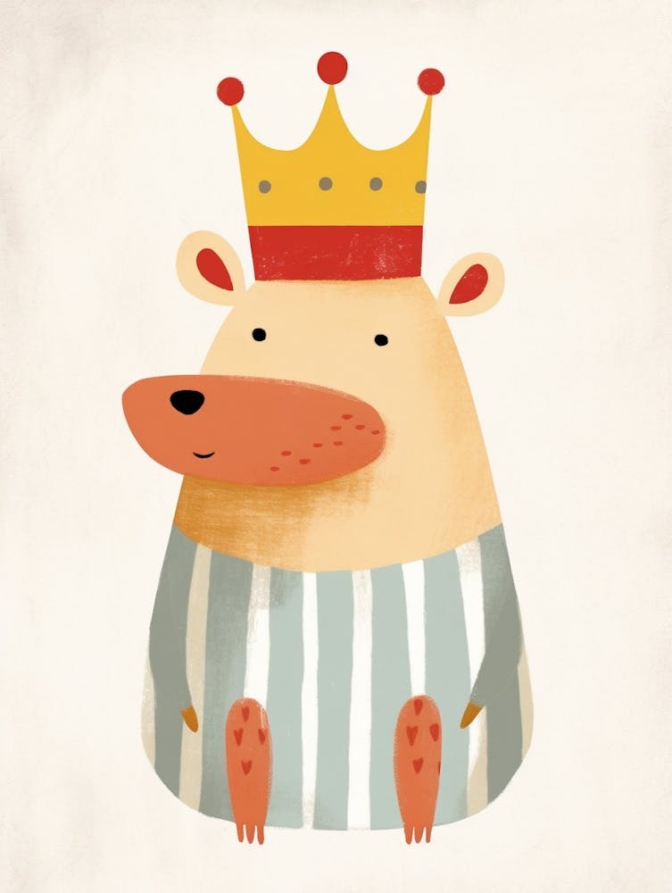 Little Capybara 2 Wearing A Crown