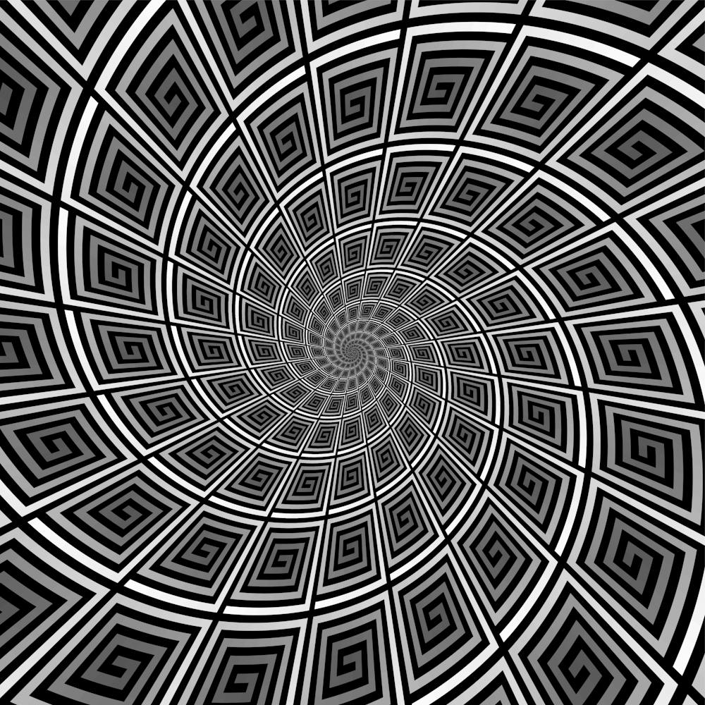 Black And White Spiral