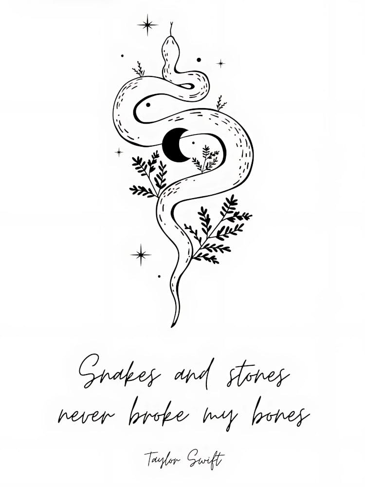 Taylor Swift Snakes And Stones Never Broke My Bones