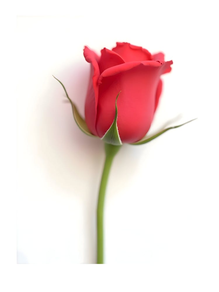 Einzelne Rote Rose 3