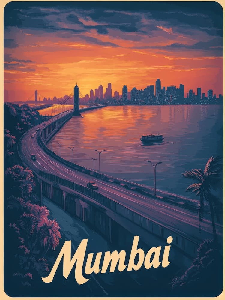 Aihrgdesign A Mid Century Modern Travel Poster For Mumbai Sho 6536f975 9887 423c Bfa9 797b81c44593 3