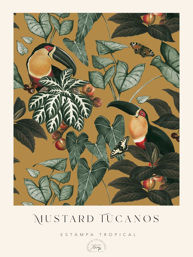 Mustard Tucanos Poster