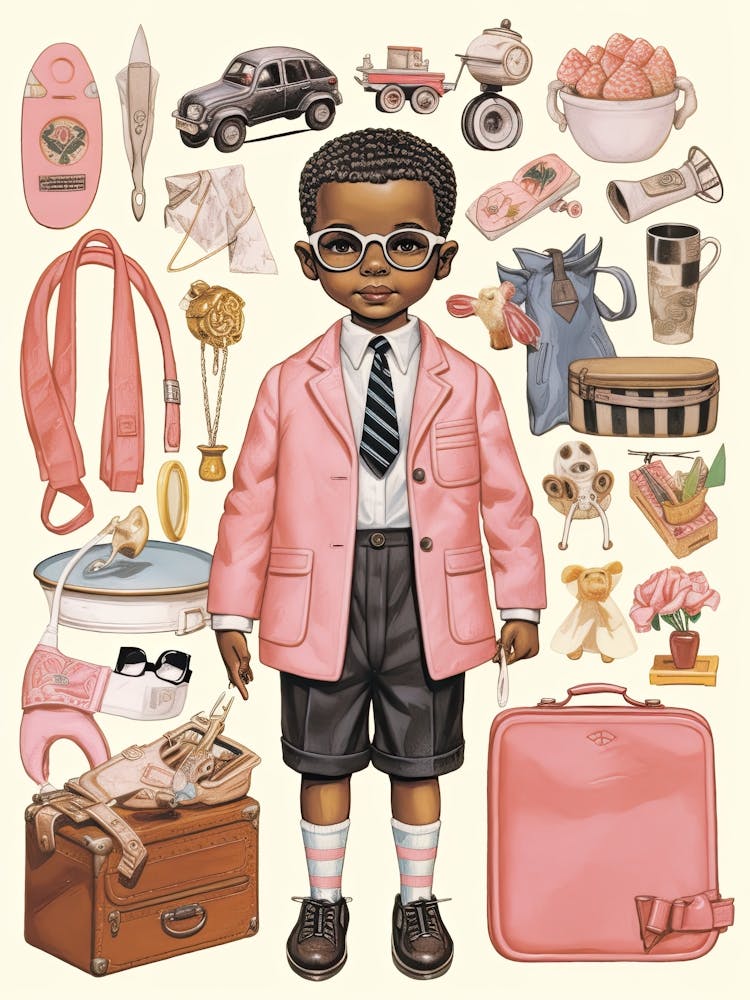 Vintage Paper Doll Boy Kitsch 4