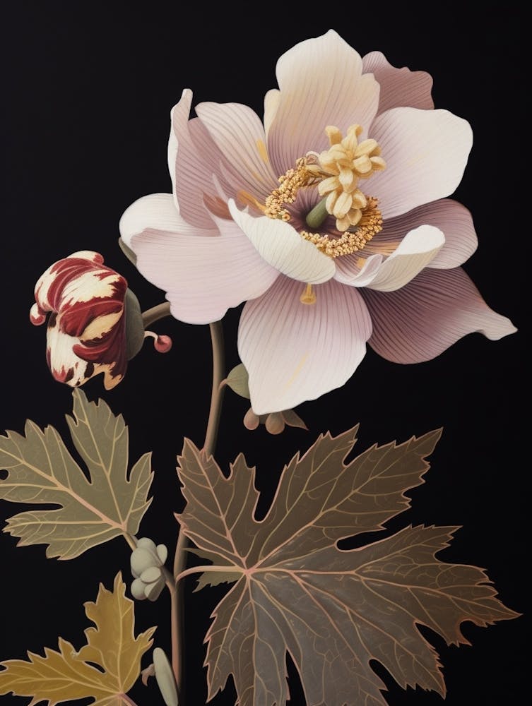 Flower Illustration Hellebore