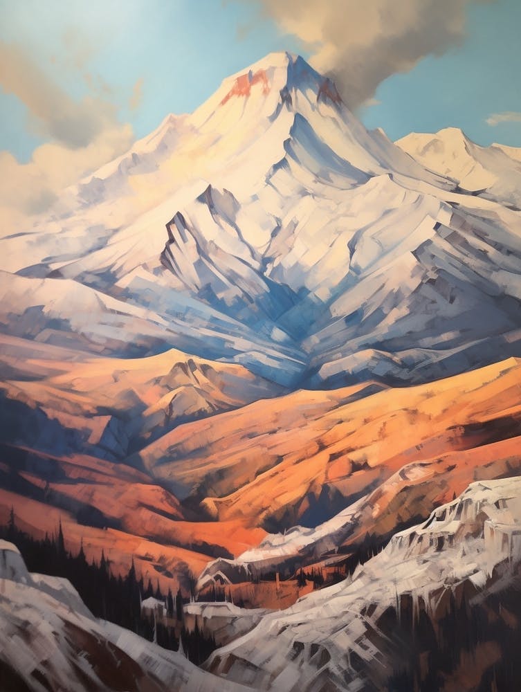 Mount St Helens Usa 4 Mountain Painting