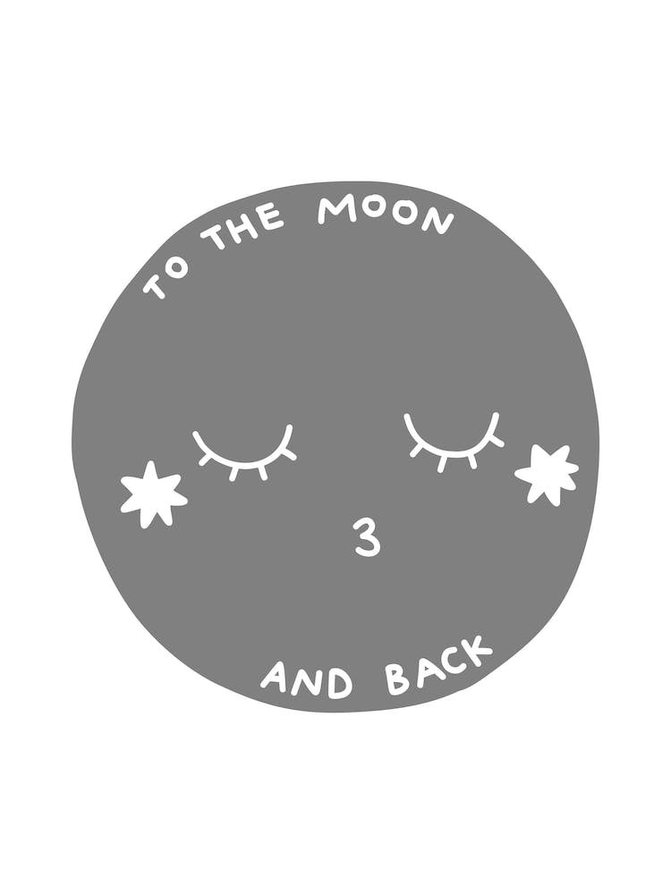 Moon And Back Super Scandi Grau
