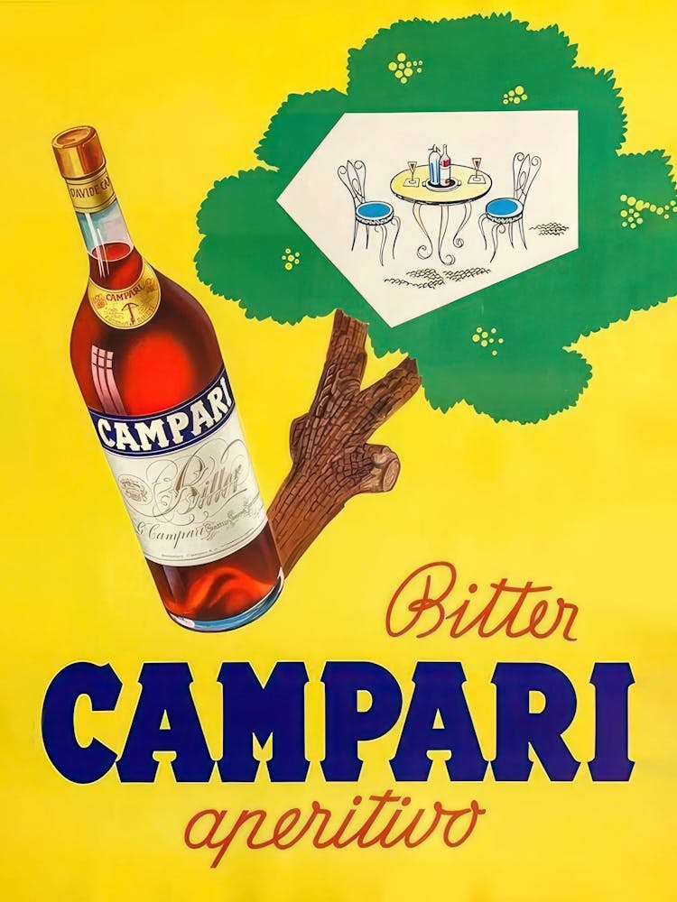 Campari Aperitivo Bar Cocktails Vintage Bitter