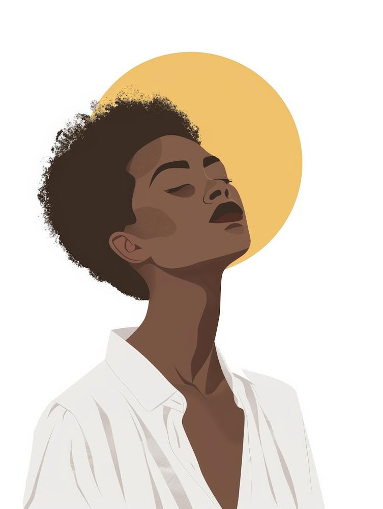 African Woman With Afro 5