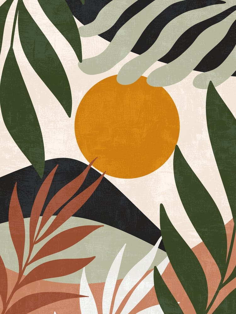 Tropical Leaves Canvas Print