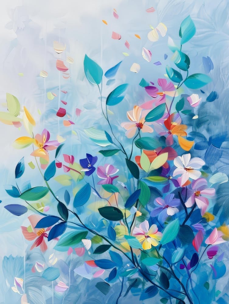 Abstract Flower Painting 13
