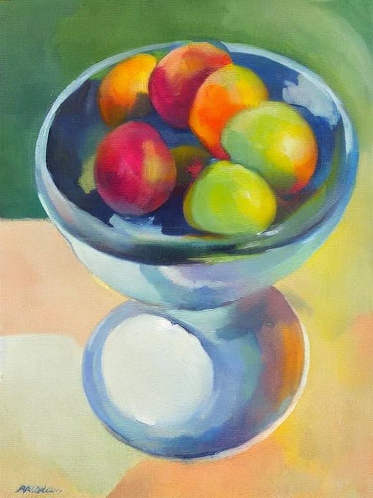 Plum Bowl Of fruit