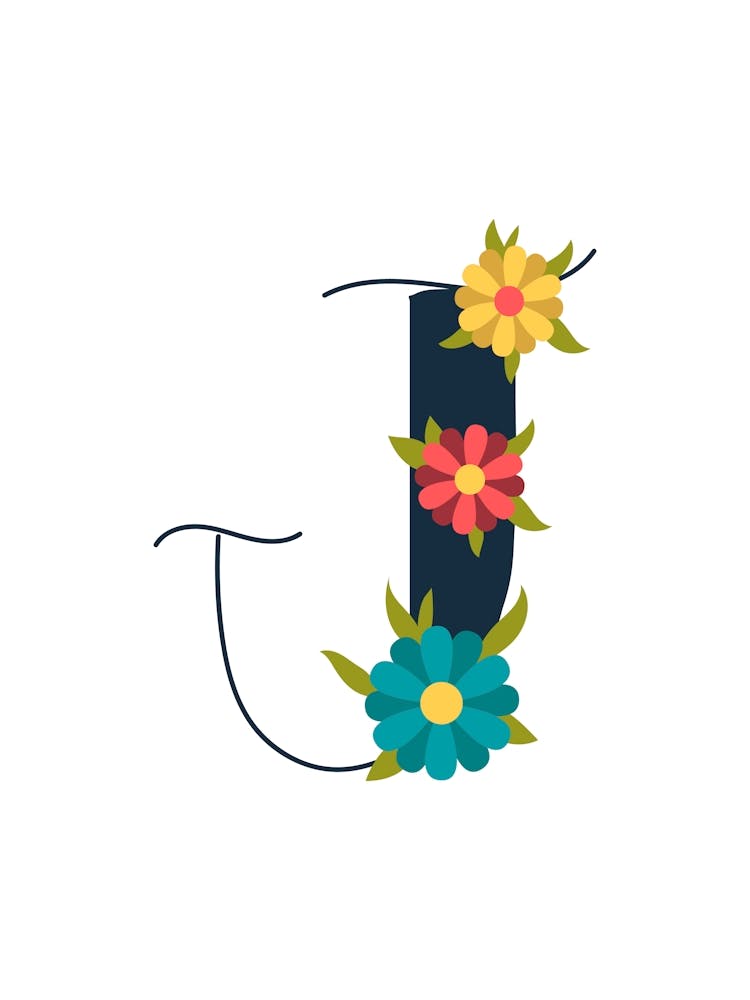 Living Room Floral Letters 10