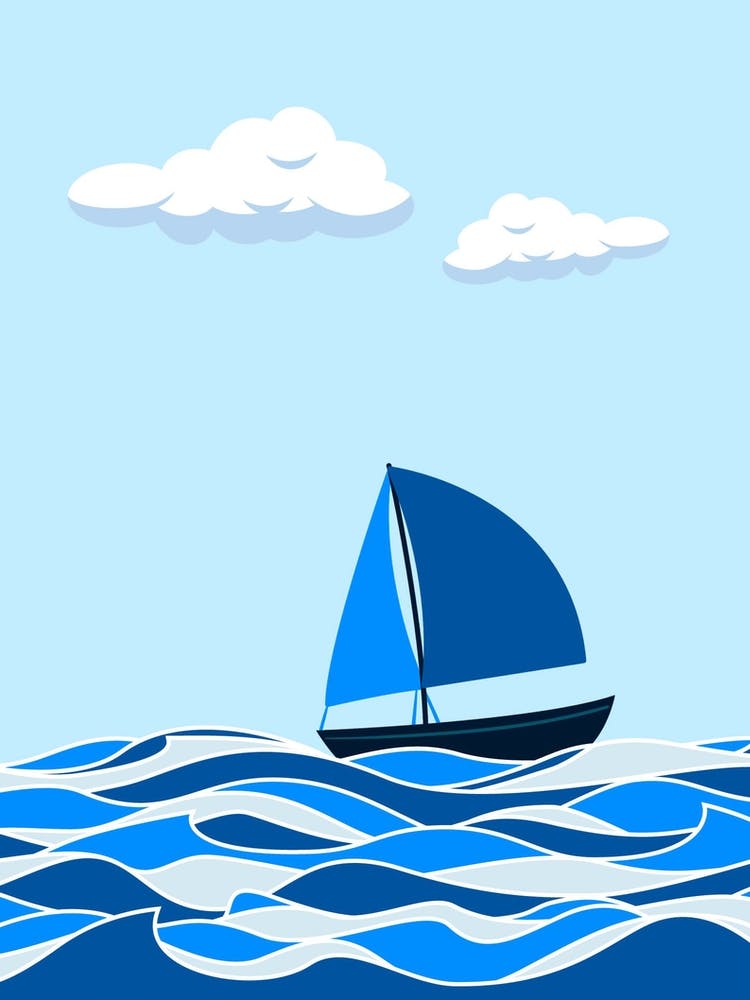 Sailboat In The Sea 2